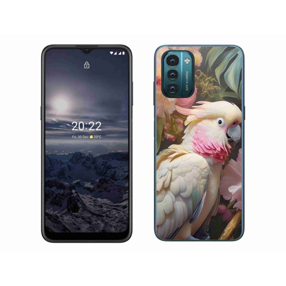 Zselés borítás mmCase a Nokia G11/G21 készülékhez - papagáj kakadu rózsaszín 2