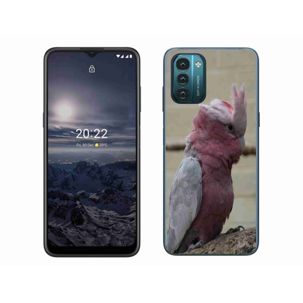 Zselés borítás mmCase a Nokia G11/G21 készülékhez - papagáj kakadu rózsaszínű