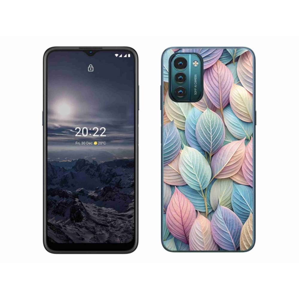 Zselés tok mmCase a Nokia G11/G21 készülékhez - pasztellszínű levelek