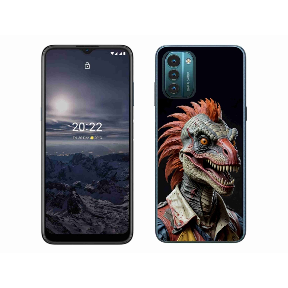 mmCase gélhuzat a Nokia G11/G21-hez – punk dinoszaurusz