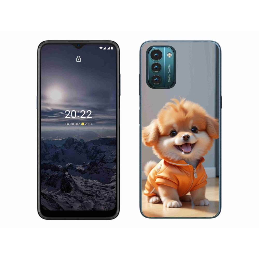 mmCase gél tok a Nokia G11/G21-hez – aranyos pomerániai pulóverben