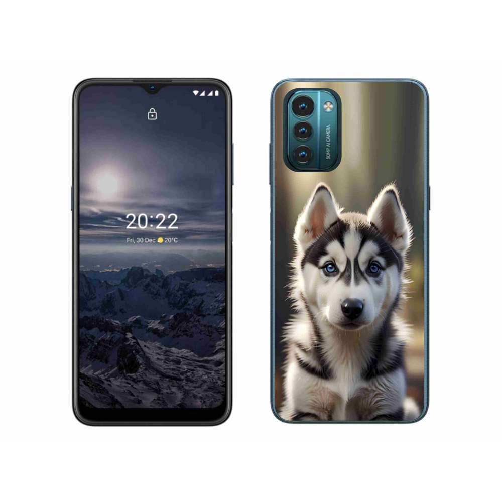 mmCase gél tok a Nokia G11/G21-hez – aranyos szibériai husky