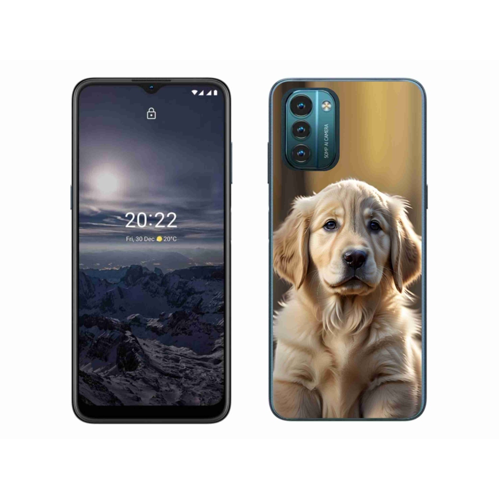 mmCase gél tok a Nokia G11/G21-hez – aranyos arany retriever