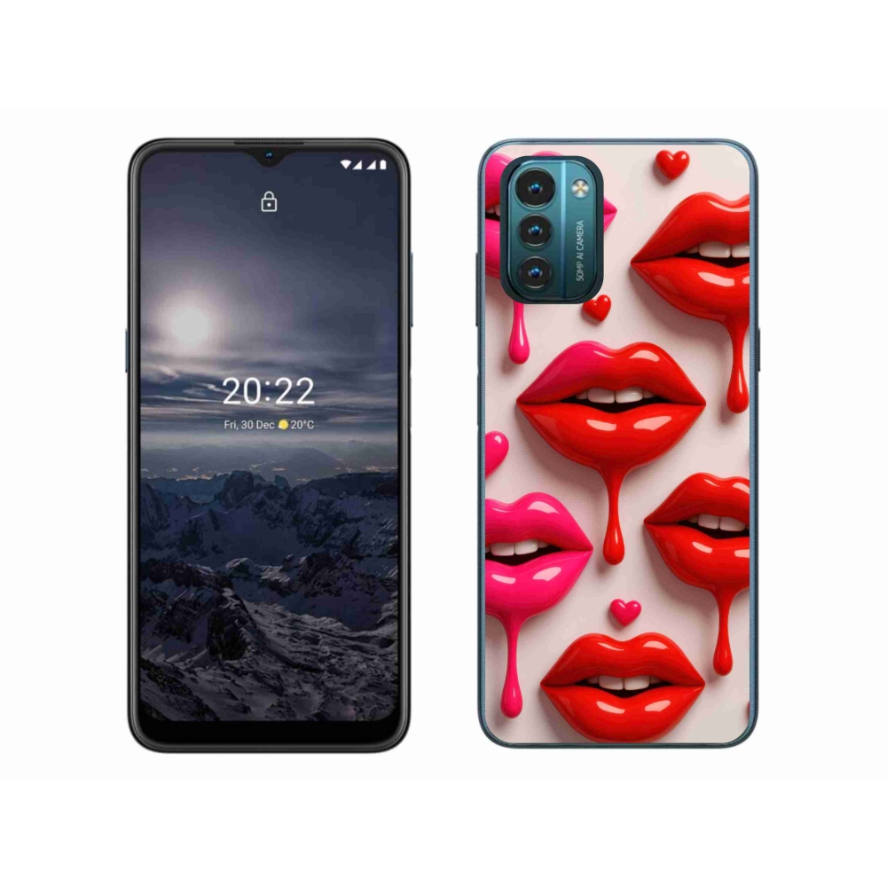 Zselés borítás mmCase a Nokia G11/G21 készülékhez - ajkak 2