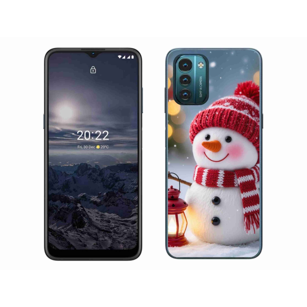 Zselés borítás mmCase a Nokia G11/G21 készülékhez - hóember 2