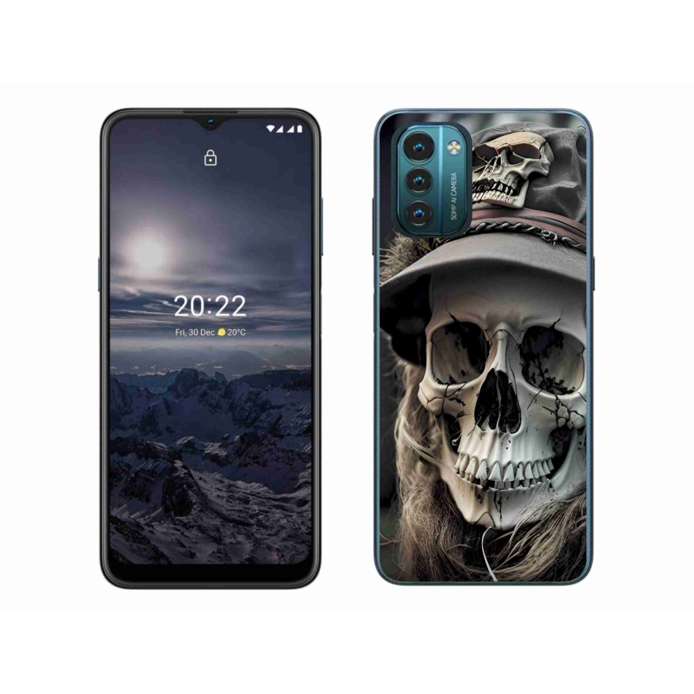 Zselés borítás mmCase a Nokia G11/G21 készülékhez - sötét koponya