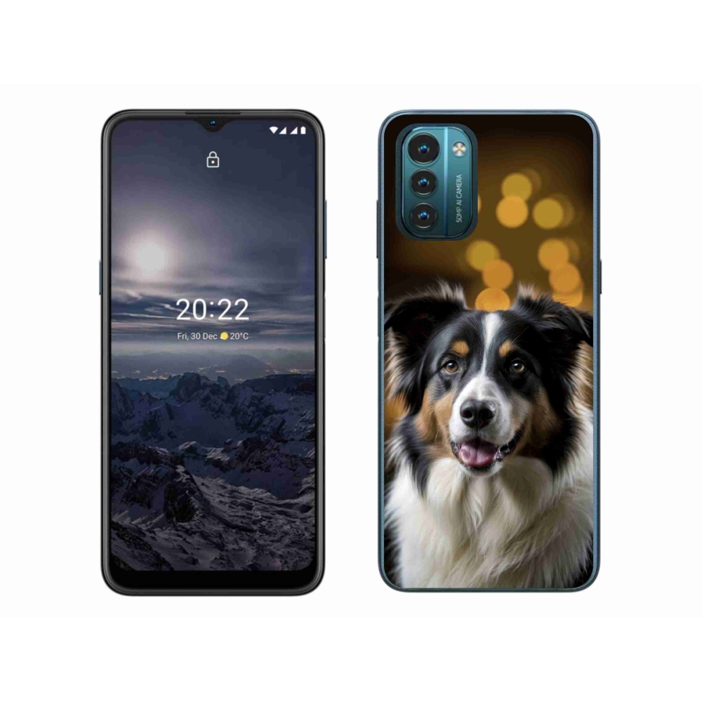 mmCase gél tok a Nokia G11/G21-hez – mosolygós ausztrál juhászkutya