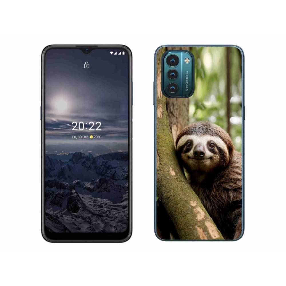 mmCase gélhuzat a Nokia G11/G21-hez – mosolygós lajhár