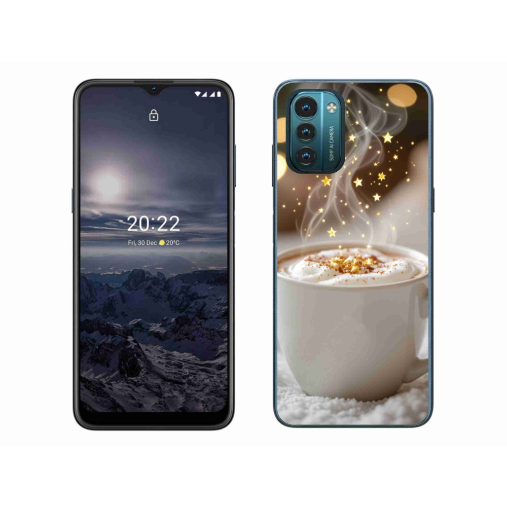 Zselés borítás mmCase a Nokia G11/G21 készülékhez - Karácsonyi forró ital
