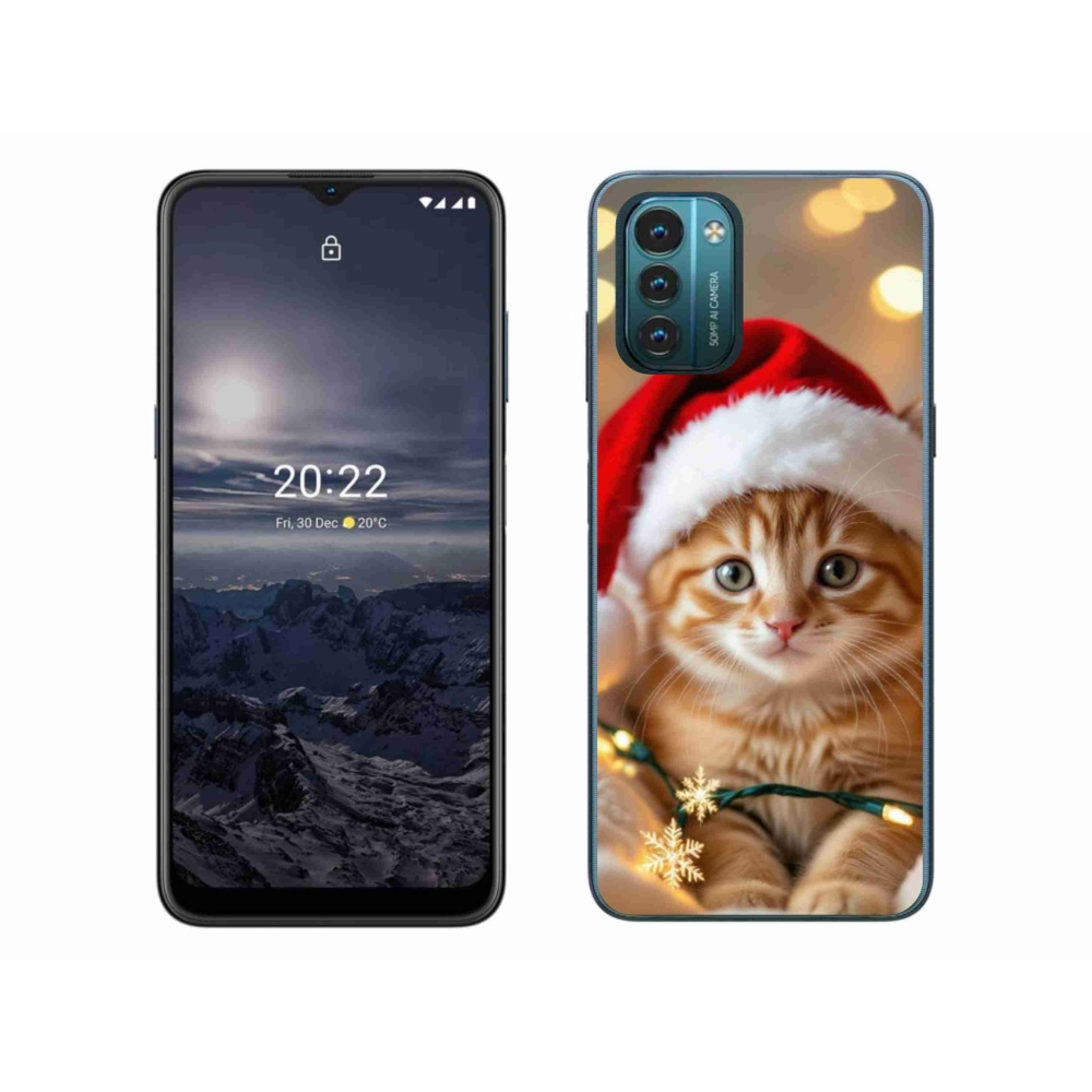 Zselés borítás mmCase a Nokia G11/G21 készülékhez - Karácsonyi cica