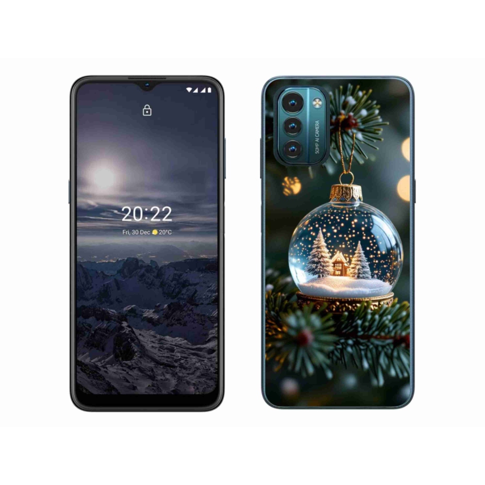 Zselés borítás mmCase a Nokia G11/G21 készülékhez - Karácsonyi gömbök 2