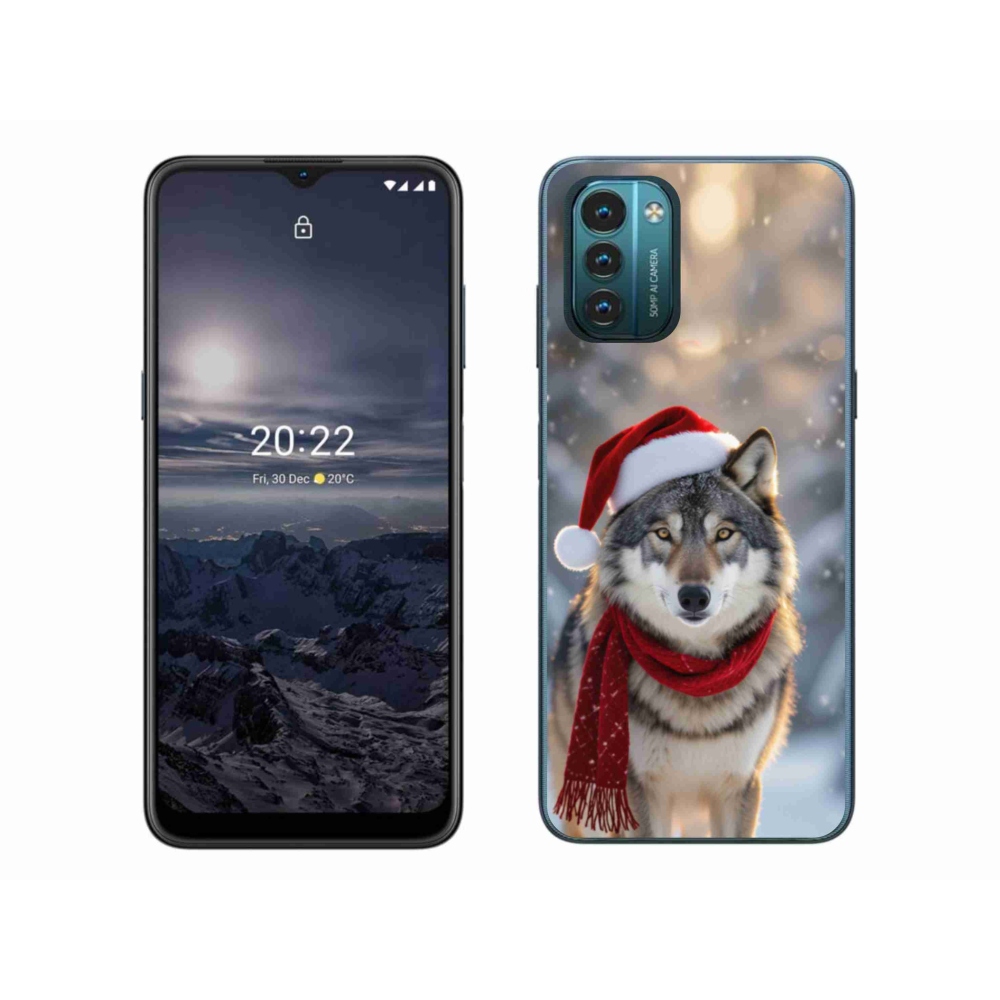 Zselés borítás mmCase a Nokia G11/G21 készülékhez - Karácsonyi farkas