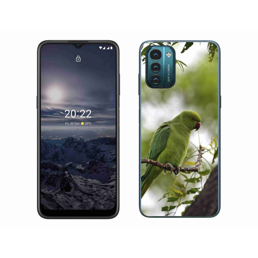 Zselés tok mmCase Nokia G11/G21 készülékhez - zöld papagáj