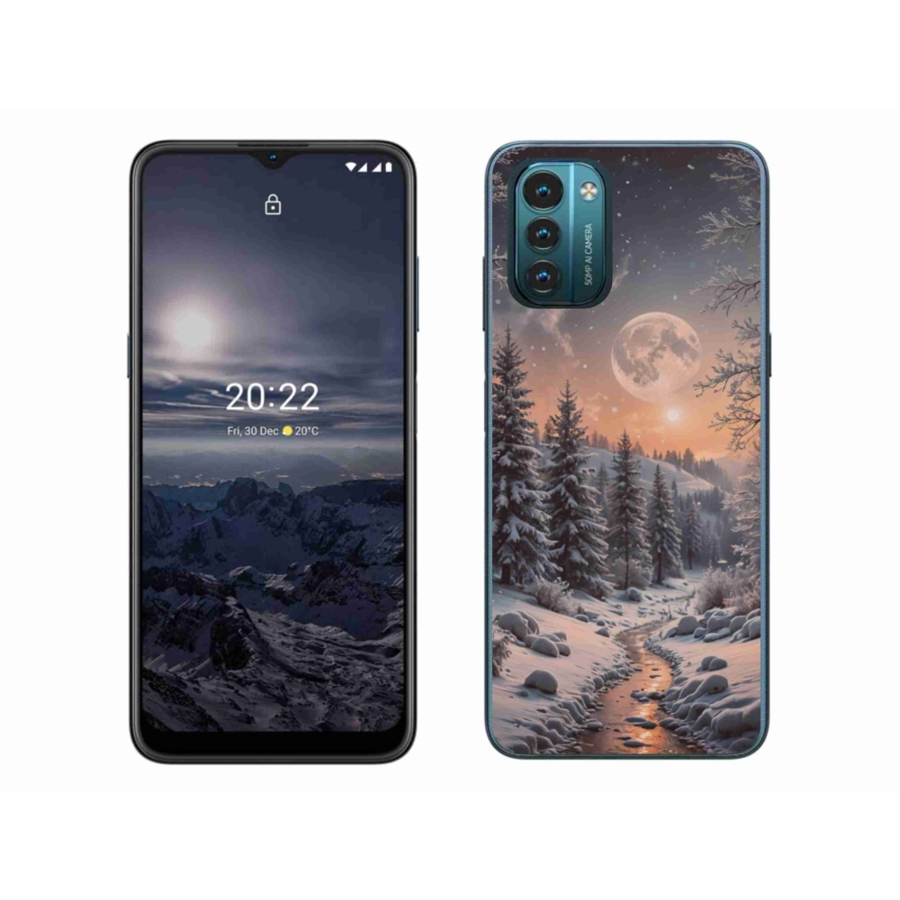 Zselés borítás mmCase a Nokia G11/G21 készülékhez - téli tájkép 2