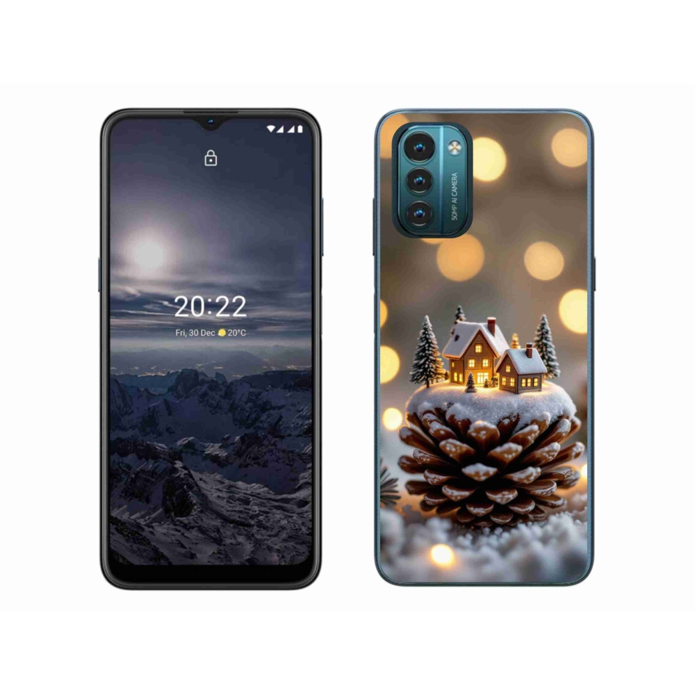 mmCase gélhuzat a Nokia G11/G21-hez – téli falu