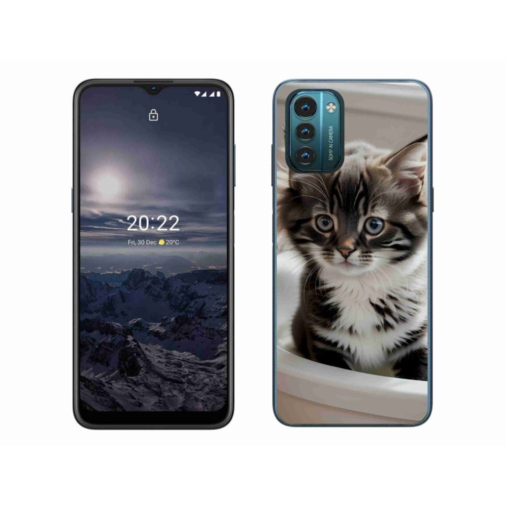 Zselés borítás mmCase a Nokia G11/G21 készülékhez - kíváncsi cica