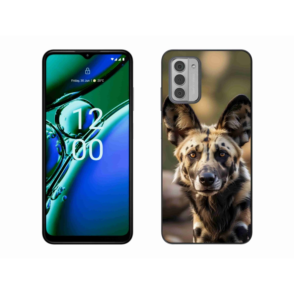 mmCase gélhuzat a Nokia G42-hez – afrikai vadkutya