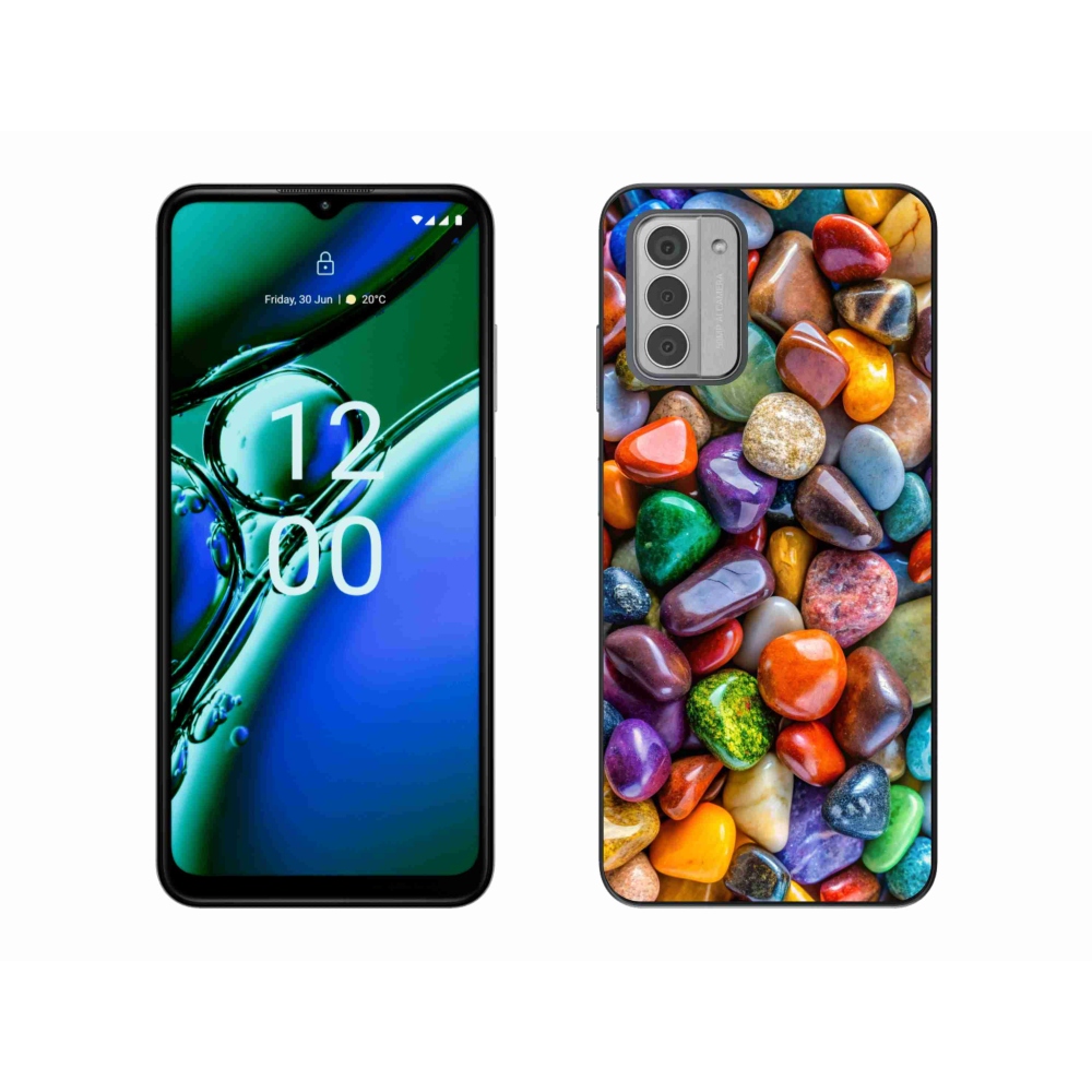 Zselés borítás mmCase Nokia G42 készülékhez - színes strasszkövek