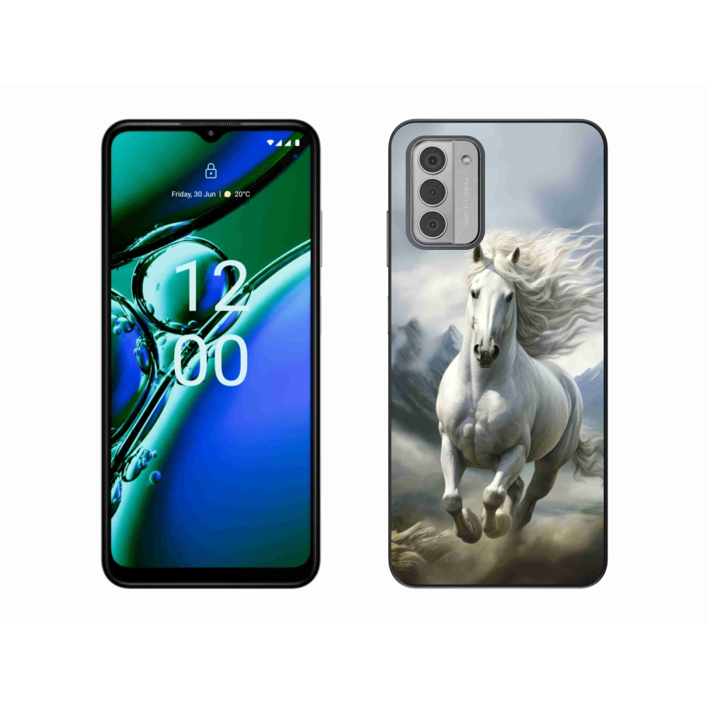 mmCase gél tok a Nokia G42-hez – futó fehér ló 3