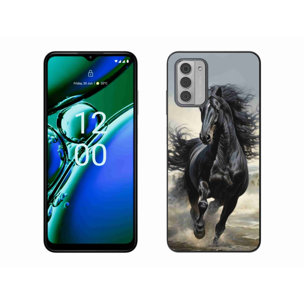 mmCase gélhuzat a Nokia G42-hez – fekete ló