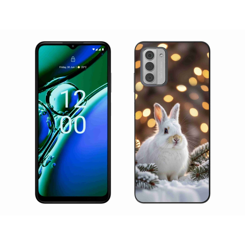 mmCase gélhuzat a Nokia G42-hez – fehér nyúl