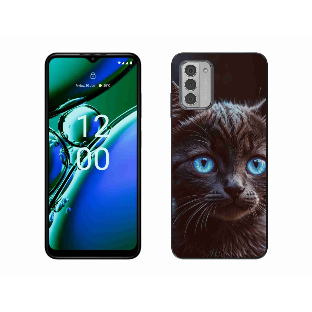 Zselés borítás mmCase a Nokia G42 készülékhez - fekete cica 2