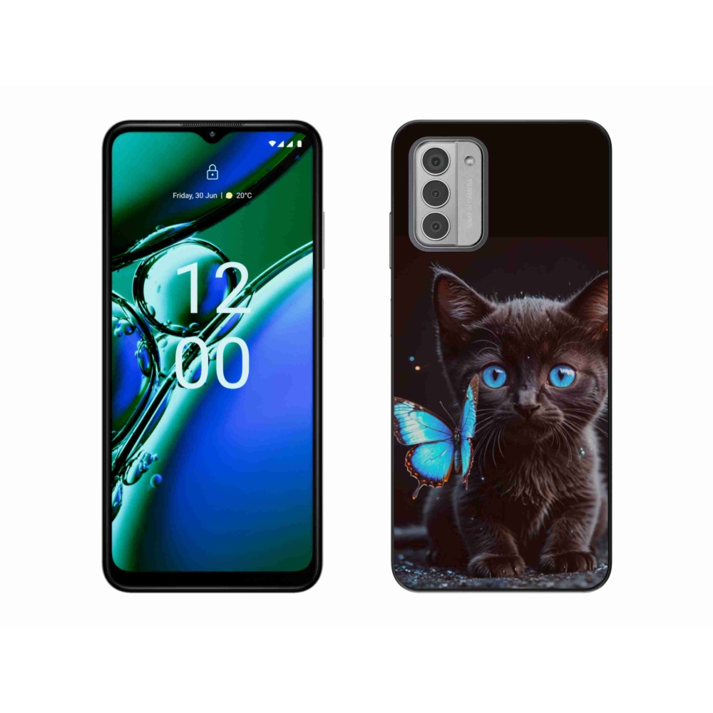 Zselés borítás mmCase a Nokia G42 készülékhez - fekete cica 3