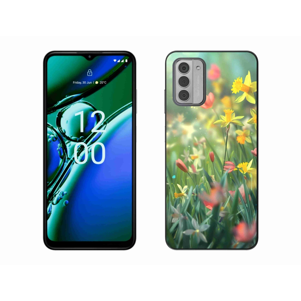 Zselés borítás mmCase a Nokia G42 készülékhez - tavaszi virágok