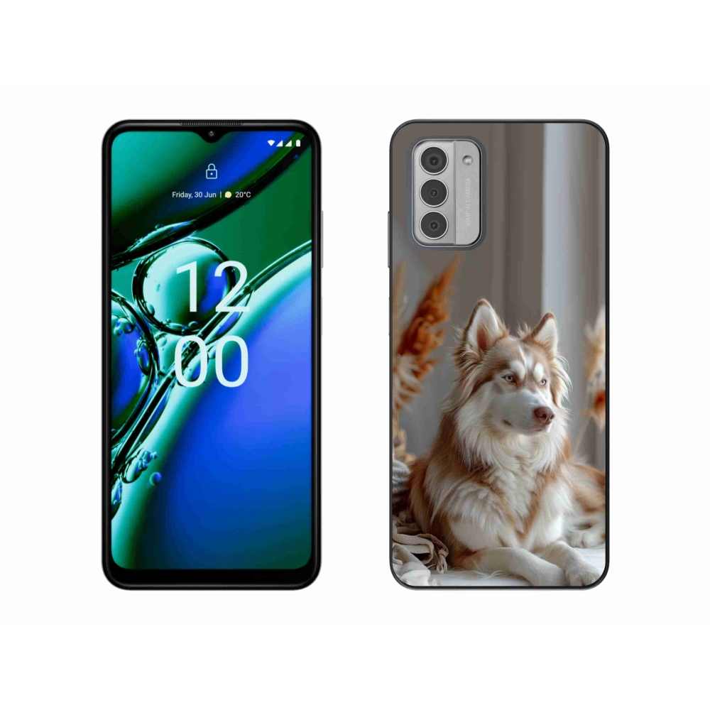 mmCase gélhuzat a Nokia G42-hez – nyugodt szibériai husky