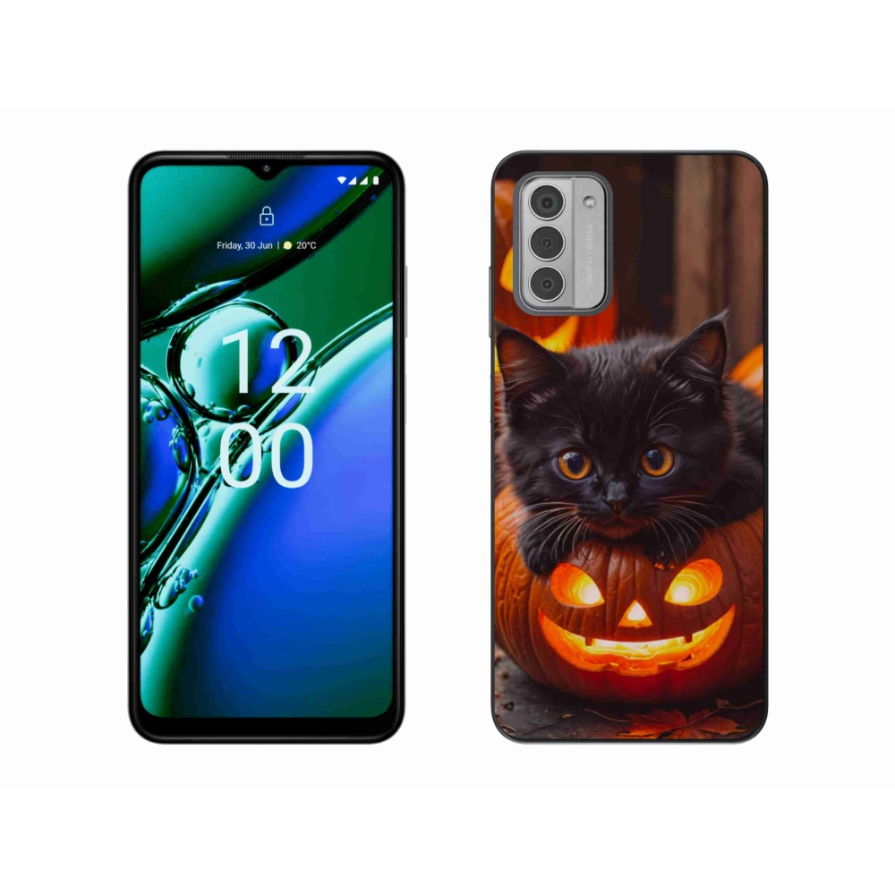 Zselés borítás mmCase a Nokia G42 készülékhez - cica és tök