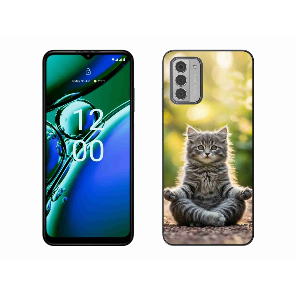 Zselés borítás mmCase a Nokia G42 készülékhez - meditáló cica