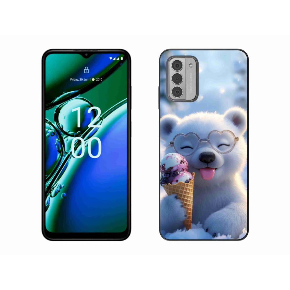 mmCase gél tok a Nokia G42-hez – mackó fagylalttal