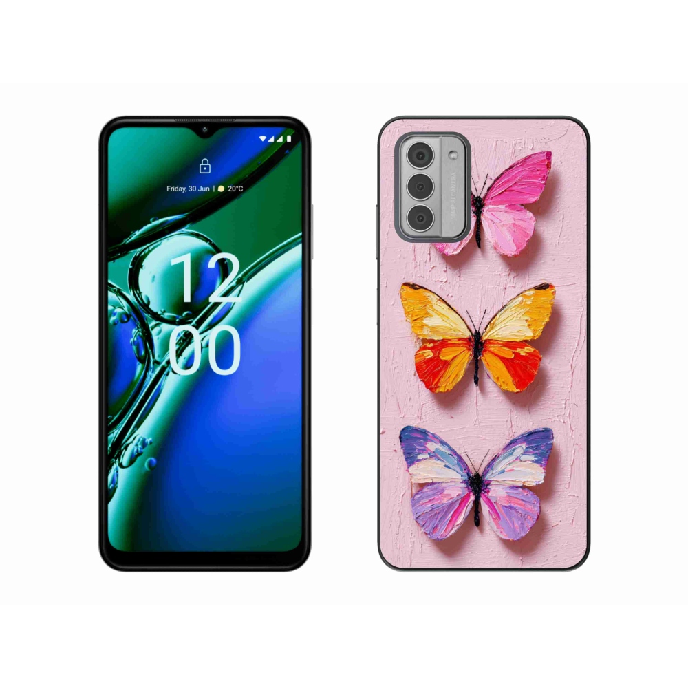 Zselés borítás mmCase a Nokia G42 készülékhez - pillangó szentháromság