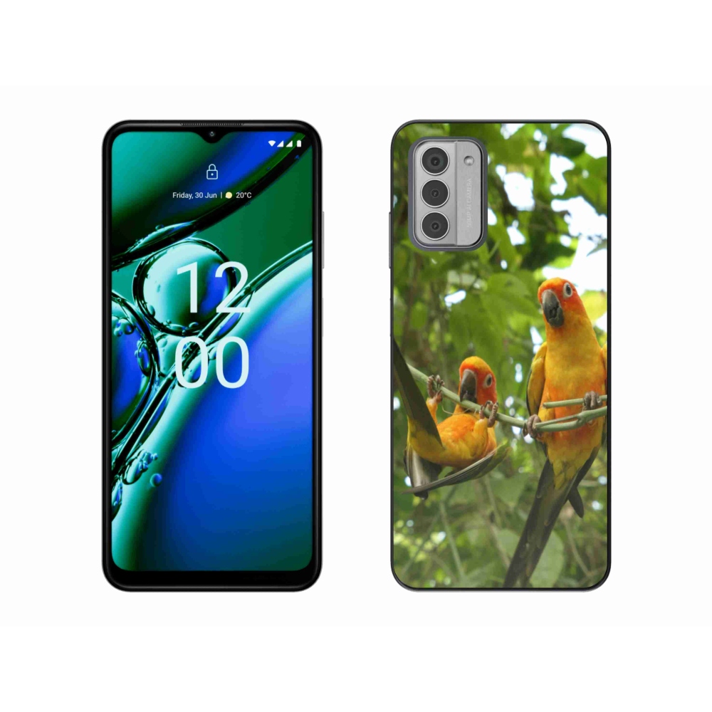 Zselés borítás mmCase a Nokia G42 készülékhez - papagájok aratingy