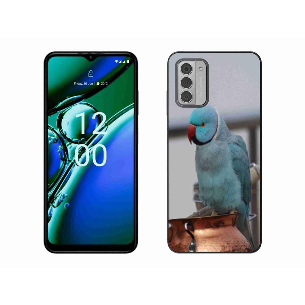 Zselés borítás mmCase a Nokia G42 készülékhez - papagáj alexander kék
