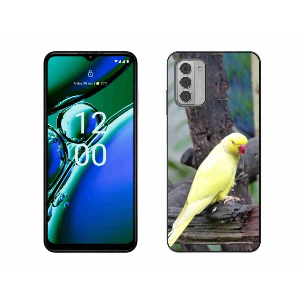 Zselés tok mmCase a Nokia G42 készülékhez - papagáj alexander sárga