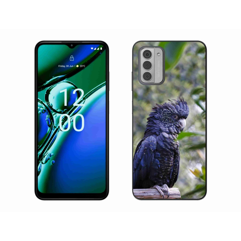 mmCase gél tok a Nokia G42-hez – fekete kakadu papagáj