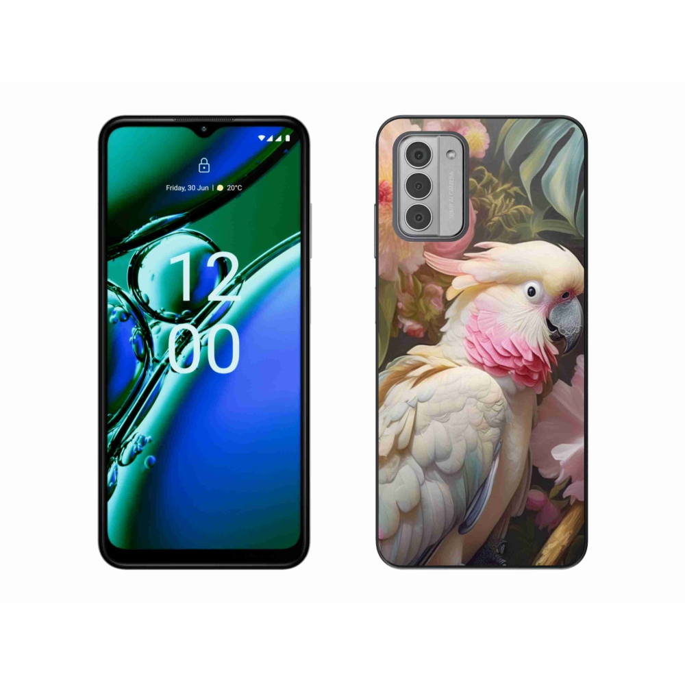 Zselés borítás mmCase a Nokia G42 készülékhez - papagáj kakadu rózsaszín 2