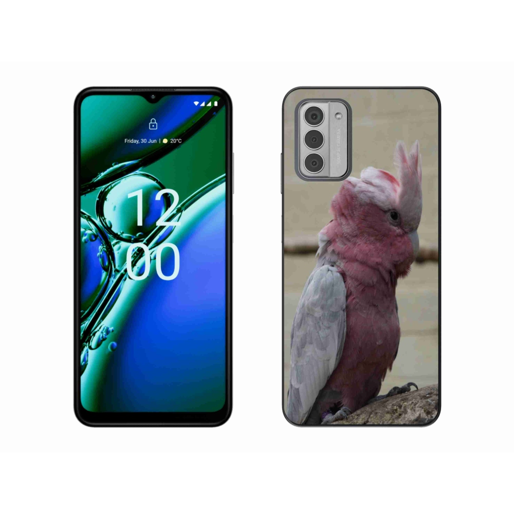 Zselés borítás mmCase a Nokia G42 készülékhez - papagáj kakadu rózsaszínű