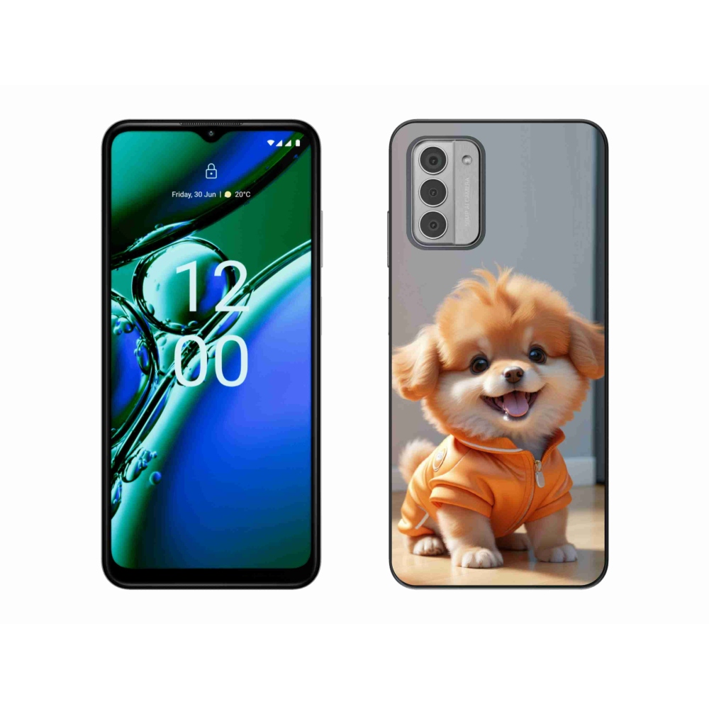 mmCase gél tok a Nokia G42-hez – aranyos pomerániai pulóverben
