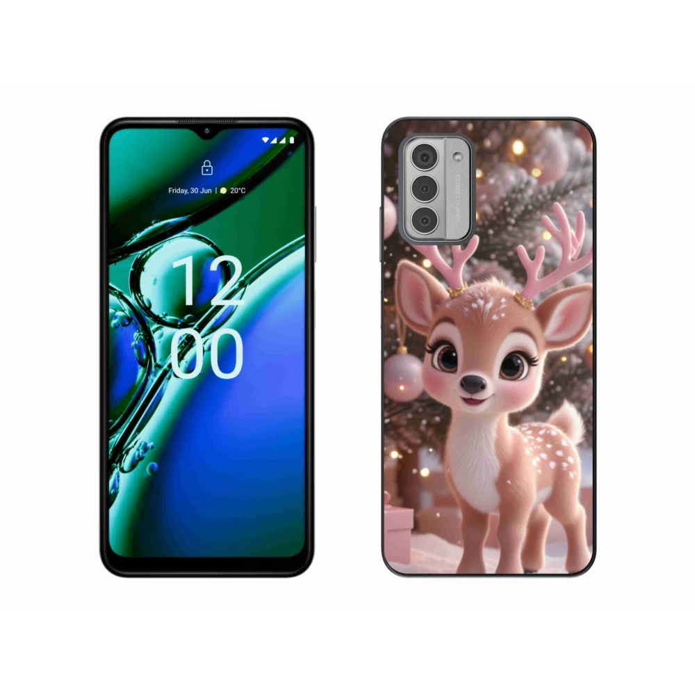 Zselés borítás mmCase a Nokia G42 készülékhez - aranyos rénszarvas