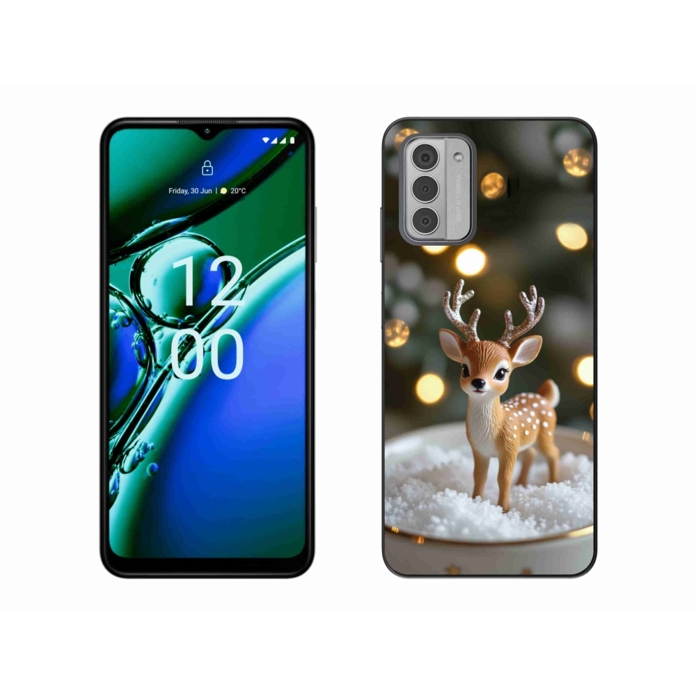 mmCase gél tok a Nokia G42-hez – aranyos karácsonyi szarvas