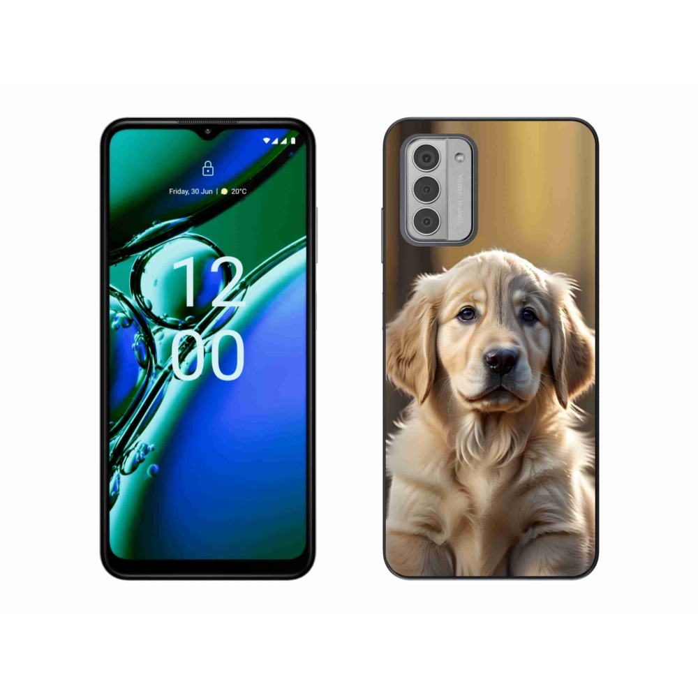 mmCase gél tok a Nokia G42-hez – aranyos arany retriever