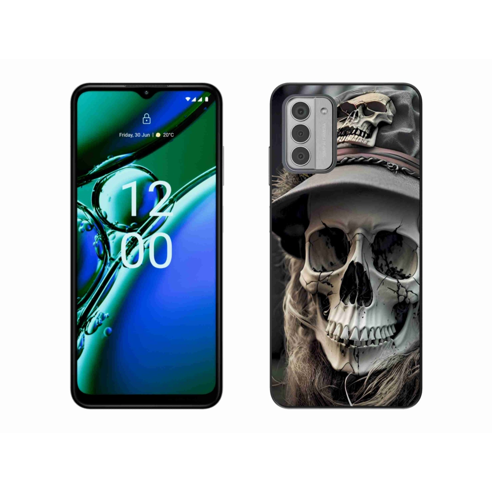 Zselés tok mmCase a Nokia G42 készülékhez - sötét koponya