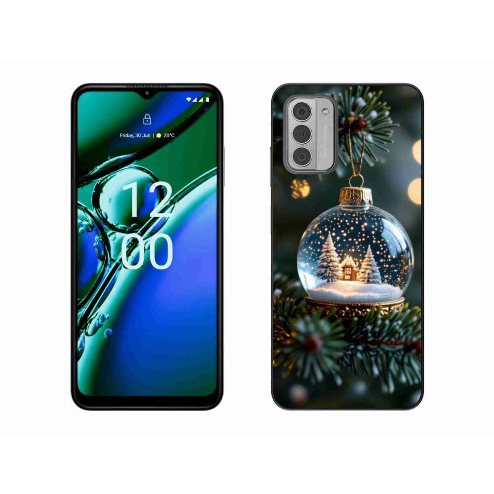 Zselés borítás mmCase a Nokia G42-hez - Karácsonyi gömbök 2