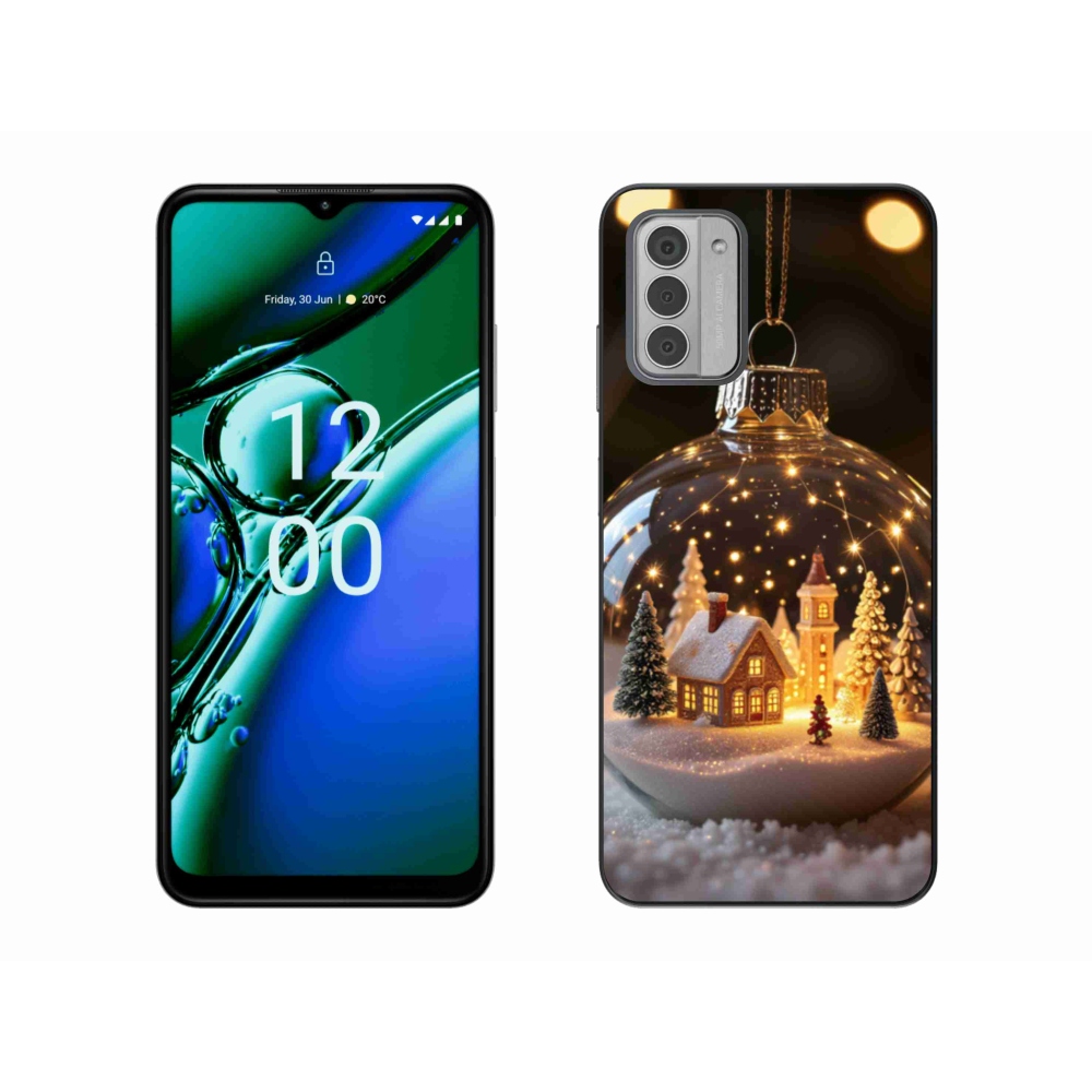 Zselés borítás mmCase a Nokia G42-hez - Karácsonyi gömbök 3