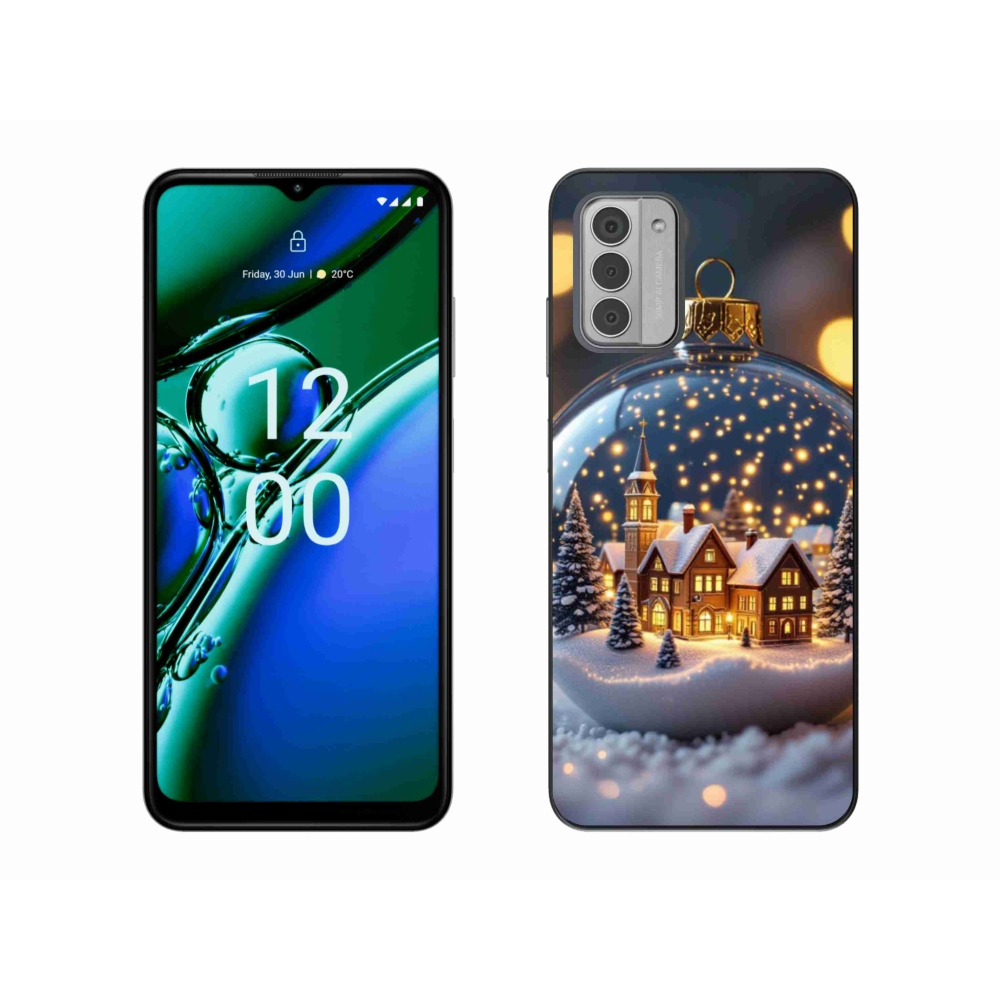 Zselés borítás mmCase a Nokia G42-hez - Karácsonyi gömbök 4