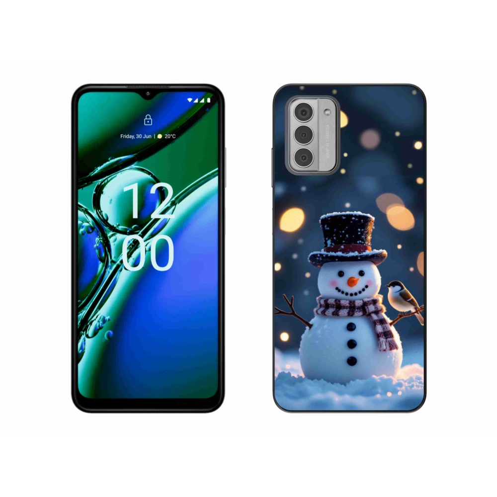 mmCase gél tok a Nokia G42-hez – karácsonyi hóember