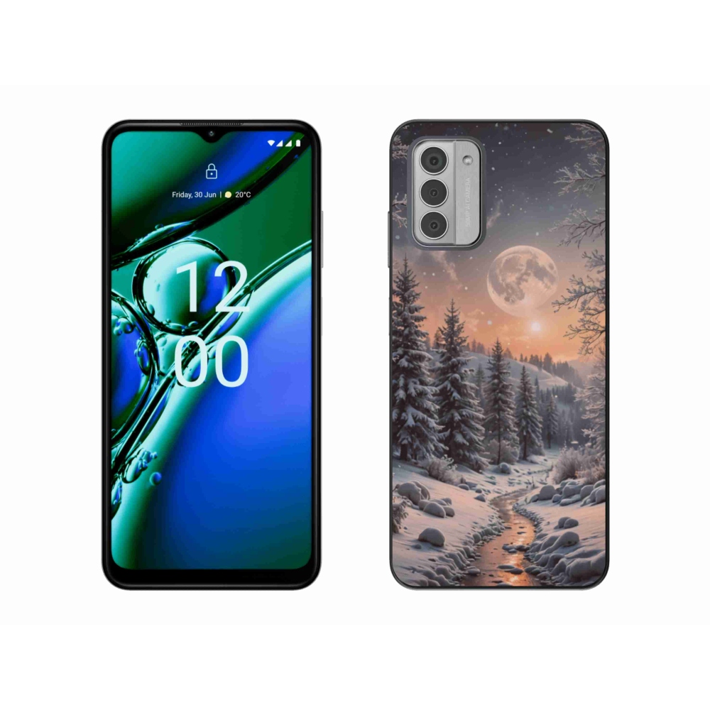 Zselés borítás mmCase a Nokia G42 készülékhez - téli tájkép 2