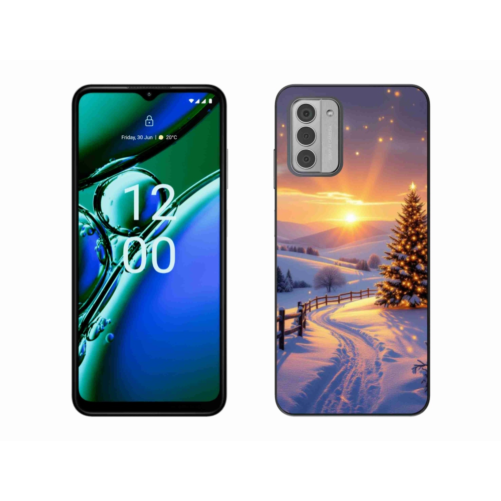 Zselés borítás mmCase a Nokia G42 készülékhez - téli tájkép